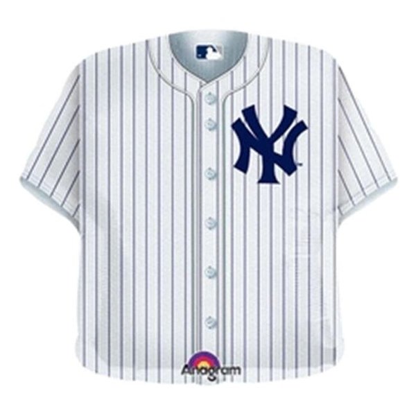 Anagram Anagram 44351 24 in. Ny Yankees Jersey Foil Flat Balloon 44351
